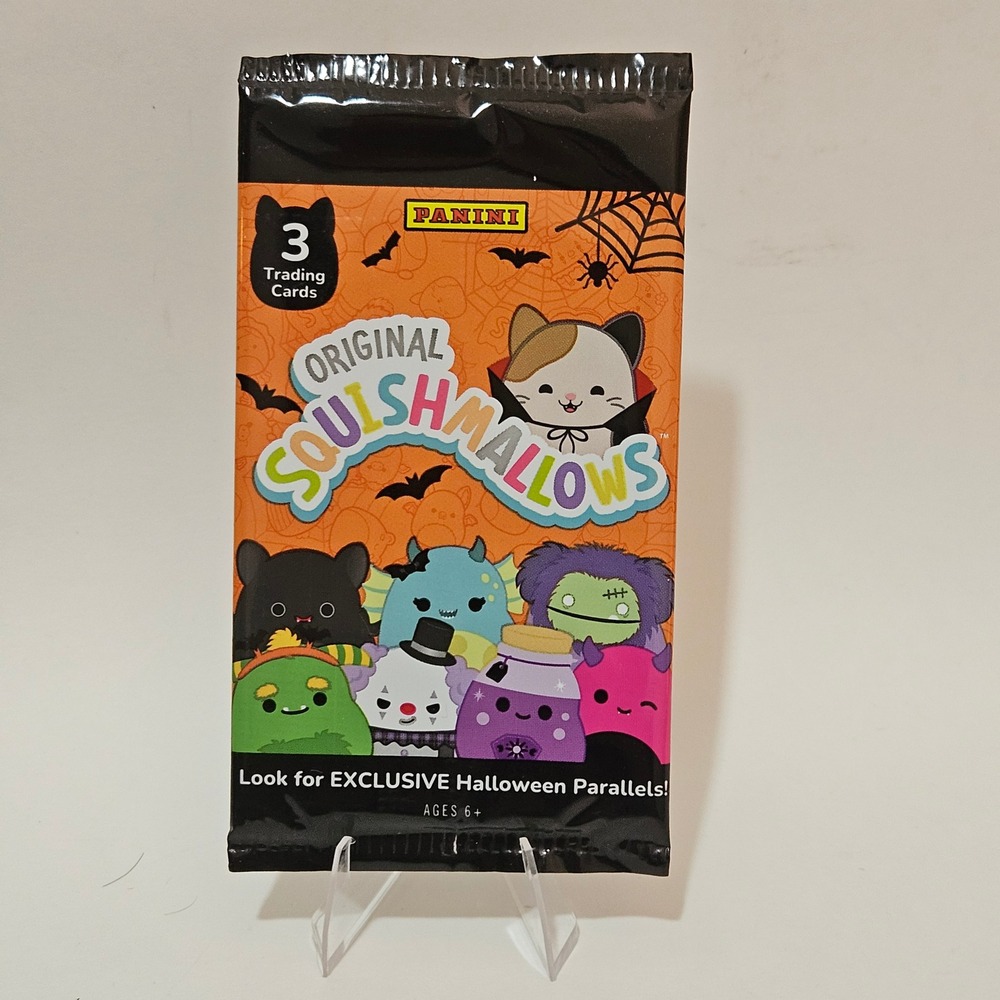 Panini Squishmallows Halloween Trading Card Pack 3 Cards Sealed 2025 Jazwares